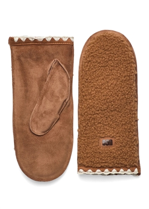 W UGGfluff scalloped mitten Chestnut UGG